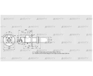 BIC 100RG-250/285-(40)ER (84033531) Газовая горелка Kromschroder