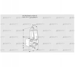 VAS1W0/W25R/NKGL (88033490) Газовый клапан Kromschroder