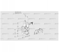 VAD115R/NW-100B (88000362) Газовый клапан с регулятором давления Kromschroder