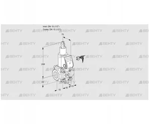 VAS115R/LW (88002215) Газовый клапан Kromschroder