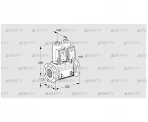 VCS8T100A05NNQSRB/PPMM/PPMM (88203616) Сдвоенный газовый клапан Kromschroder