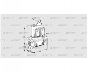 VCS8T100A05NLWSRB/PPPP/PPPP (88207766) Сдвоенный газовый клапан Kromschroder