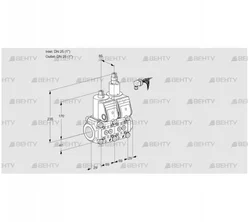 VCS2E25R/25R05NLWR/PPPP/PPPP (88101138) Сдвоенный газовый клапан Kromschroder