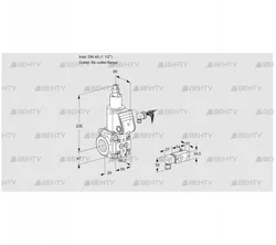 VAS240/-R/LW (88004450) Газовый клапан Kromschroder