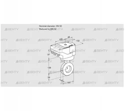 IBAF50/32Z05/20-30W3TR10 (88301037) Дроссельная заслонка Kromschroder