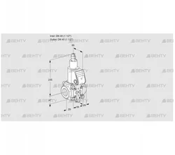 VAS2T40N/LQ (88001862) Газовый клапан Kromschroder