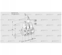 VCS1E15R/15R05NLVQGR3/MMMM/PPPP (88105775) Сдвоенный газовый клапан Kromschroder