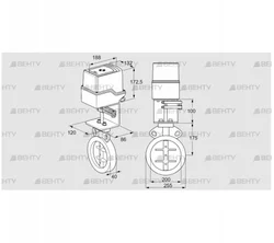 IDR200Z03D350AU/50-60Q30TR10 (88302786) Дроссельная заслонка Kromschroder