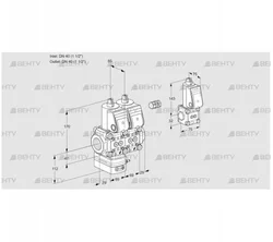 VCG2E40R/40R05GENWR/PPPP/PPBS (88107859) Клапан с регулятором соотношения Kromschroder