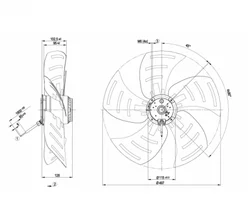 Осевой вентилятор ebmpapst A6E500BB0510