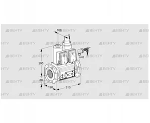 VCS780F05NLWRE/PPPP/PPPP (88203741) Сдвоенный газовый клапан Kromschroder