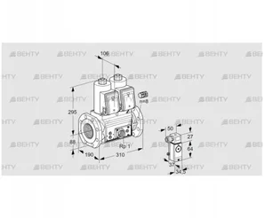 VCS780F05NNWR3E/PPEP/4-EP (88207843) Сдвоенный газовый клапан Kromschroder