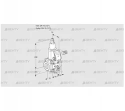 VAS115R/LW (88003574) Газовый клапан Kromschroder