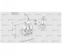 VCS1E15R/15R05NLWR3/PPPP/PPBS (88104445) Сдвоенный газовый клапан Kromschroder