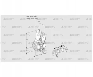 VAS1T20N/NWSR (88018687) Газовый клапан Kromschroder