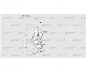 VAG125R/NWGRAE (88016812) Газовый клапан с регулятором соотношения Kromschroder