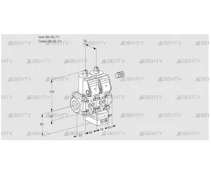 VCD1E25R/25R05ND-25WR/PPPP/PPPP (88106588) Регулятор давления Kromschroder