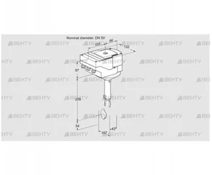 IBH50Z01A/20-60Q3E (88303184) Дроссельная заслонка Kromschroder