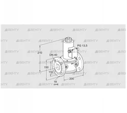 VG 40/33F10NT33 (85260160) Запорный газовый клапан Kromschroder