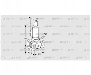 VAS8100F05LWGL3B/PP/PP (88203867) Газовый клапан Kromschroder