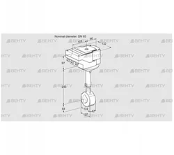 IBHS65W01A/40A3D (88301818) Дроссельная заслонка Kromschroder