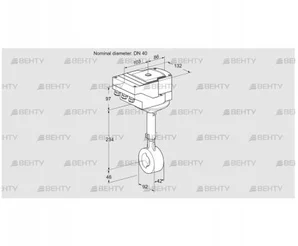 IBHS40Z01A/40A3A (88302774) Дроссельная заслонка Kromschroder