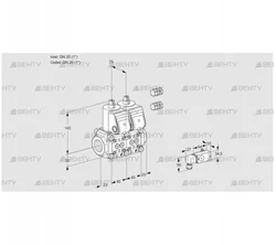 VCS1E25R/25R05NNWR3/2--3/PPPP (88103417) Сдвоенный газовый клапан Kromschroder