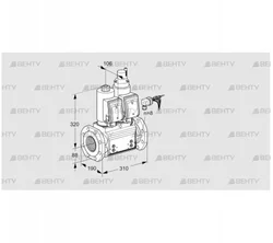 VCS780F05NLWSRB/PPPP/PPPP (88207584) Сдвоенный газовый клапан Kromschroder