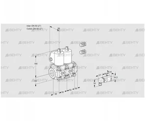 VCS3E50R/50R05NNKL3/PPPP/2--3 (88104647) Сдвоенный газовый клапан Kromschroder