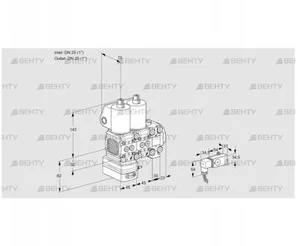 VCD1T25N/25N05FD-100NVQL/PPPP/2--3 (88100057) Регулятор давления Kromschroder