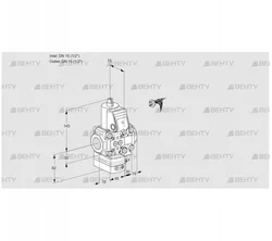 VAH1E15R/15R05HEVWR/PP/PP (88103991) Клапан с регулятором расхода Kromschroder