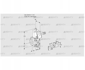 VAS240/-R/NW (88000636) Газовый клапан Kromschroder