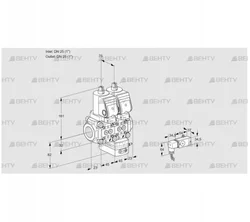 VCG1T25N/25N05NGKQSR/2--2/MMPP (88103693) Клапан с регулятором соотношения Kromschroder