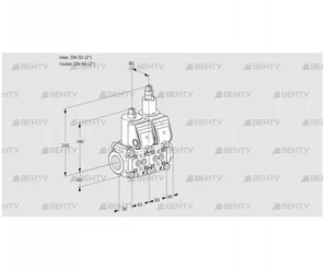 VCS3E50R/50R05NLWR/PPPP/PPPP (88105125) Сдвоенный газовый клапан Kromschroder