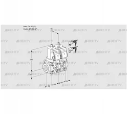 VCS2E50R/50R05NNKGR8/PPPP/PPPP (88106628) Сдвоенный газовый клапан Kromschroder