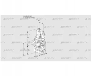 VAG2T50/40N/NQGRAA (88010588) Газовый клапан с регулятором соотношения Kromschroder