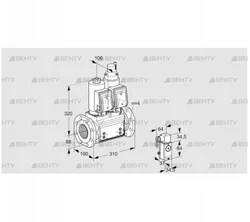 VCS7T80A05NLKGRB/3-P4/PPPP (88203960) Сдвоенный газовый клапан Kromschroder