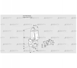 VAS1-0/15R/NW (88000978) Газовый клапан Kromschroder