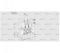 VCS3E50F/50F05NNWSR3/PPPP/PPPP (88101034) Сдвоенный газовый клапан Kromschroder