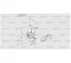 VAG2-/40R/NWAE (88034275) Газовый клапан с регулятором соотношения Kromschroder