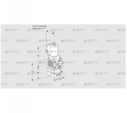 VAD1T-/25N/NKGL-25A (88029799) Газовый клапан с регулятором давления Kromschroder