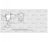 ZIO 200HM-400/335-(24)D (84277141) Газовая горелка Kromschroder