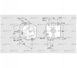 DG 10UG-5 (84447322) Датчик-реле давления газа Kromschroder