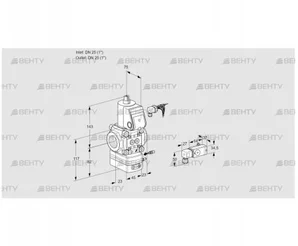 VAG125R/NWAE (88005960) Газовый клапан с регулятором соотношения Kromschroder