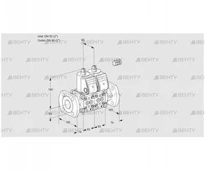 VCS3E50F/50F05NNWR/PPPP/PPPP (88103154) Сдвоенный газовый клапан Kromschroder