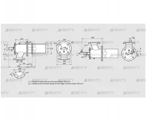 ZIC 165RBL-300/335-(20)D (84246547) Газовая горелка Kromschroder