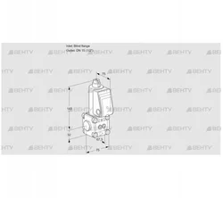 VAS1T-0/15N/NQ (88032986) Газовый клапан Kromschroder