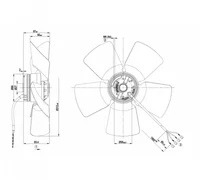 Осевой вентилятор ebmpapst A4E315AC0818