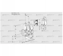 VCG2E40R/40R05NGEWR6/PPPP/PPBS (88104430) Клапан с регулятором соотношения Kromschroder