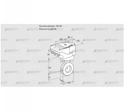 IBGF80/65Z05/20-60W3T (88303139) Дроссельная заслонка Kromschroder